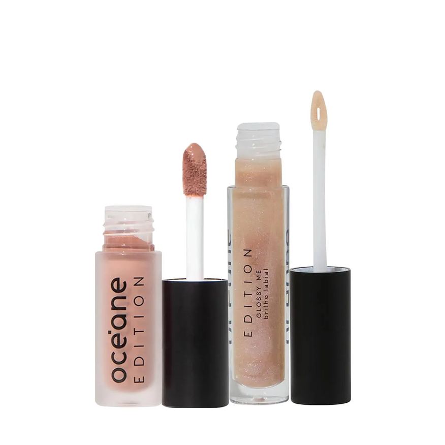 Océane Kit Edition Color My Lips Naked Nude e Glossy Me Glazed (2 Produtos)