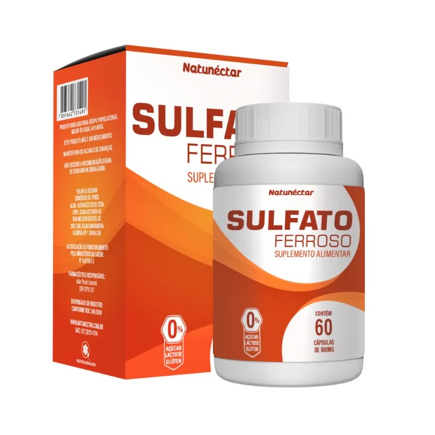 Natunéctar Sulfato Ferroso - 60 Cápsulas