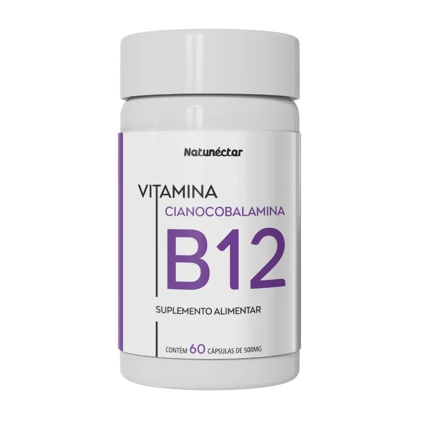 Natunéctar Vitamina B12 - Cianocobalamina 500mg 60 Cápsulas