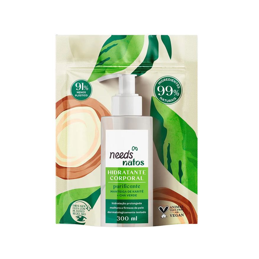 Needs Hidratante Corporal Natos Purificante Refil 300ml
