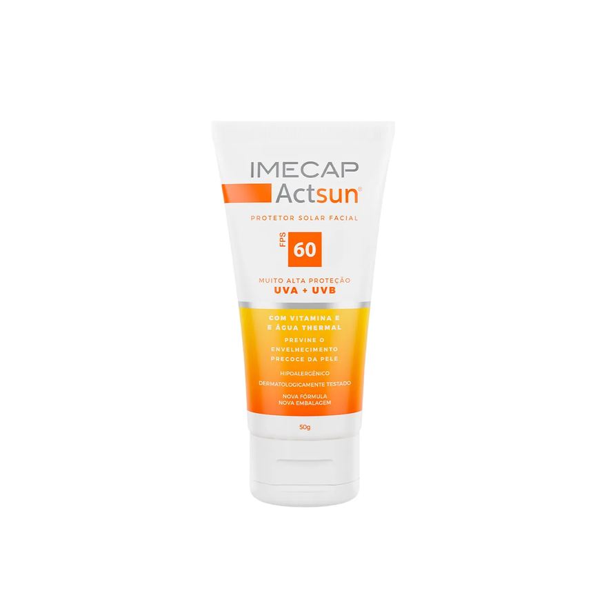 Imecap Protetor Solar Facial Actsun FPS 60 50g