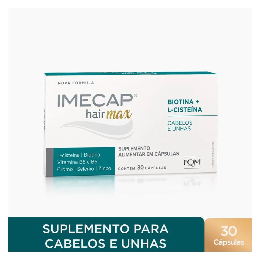 Alimentar Suplemento Imecap Hair Max 30 cápsulas
