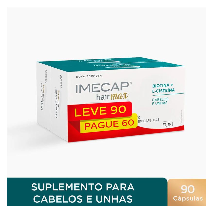 Imecap Kit Hair Max Cabelos e Unhas 60 + 30 cápsulas