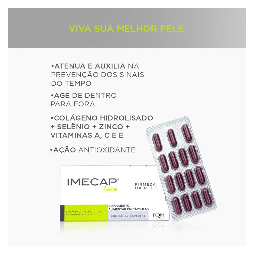 Alimentar Suplemento Imecap Face 60 cápsulas