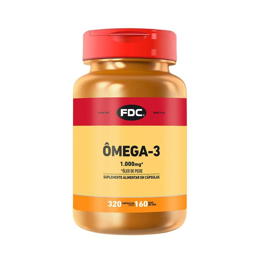 Fdc Vitaminas Ômega 3 FDC 1000mg 320 cápsulas