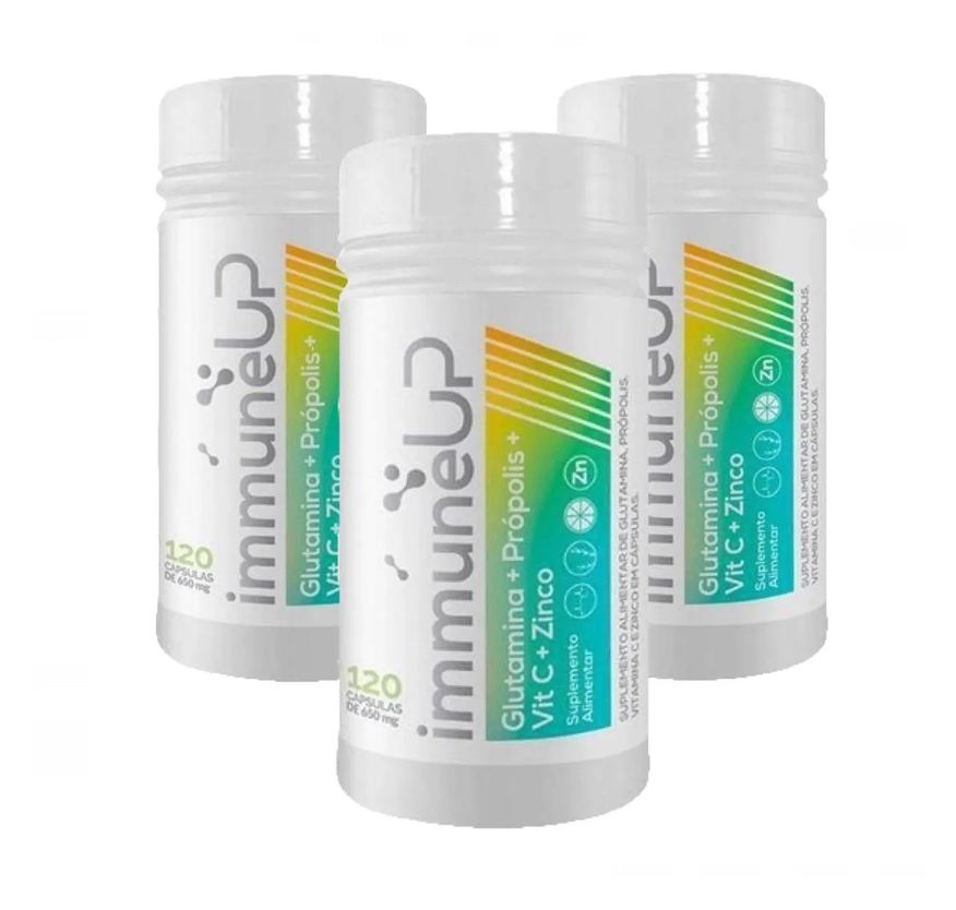 Bellabelha 3x Immune Up-vitamina C+própolis+glutamina+zinco-120cp