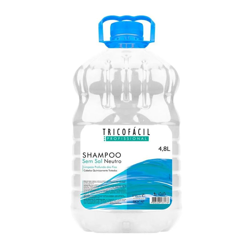 Tricofácil Shampoo sem Sal Neutro 4,8 Litros