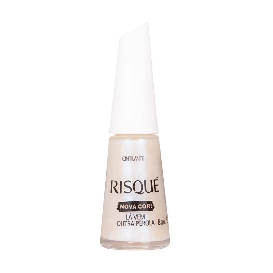Risqué Esmalte Cintilante Lá Vem Outra Pérola 8ml