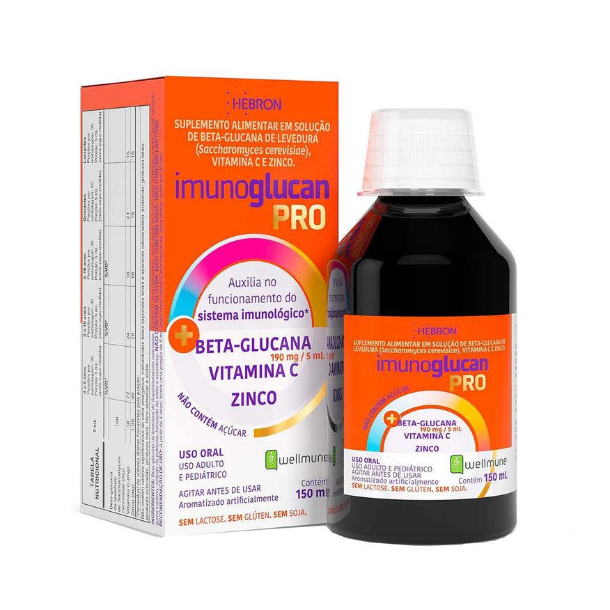 Imunoglucan Polivitamínico Pro Solução Oral 150ml