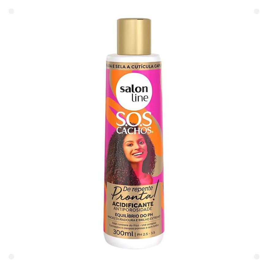 Salon Line Acidificante Antiporosidade Sos Cachos de Repente Pronta! 300ml