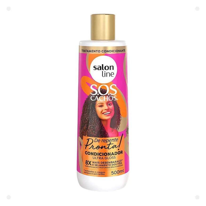 Salon Line Condicionador Ultra Gloss Sos Cachos de Repente Pronta! 500ml