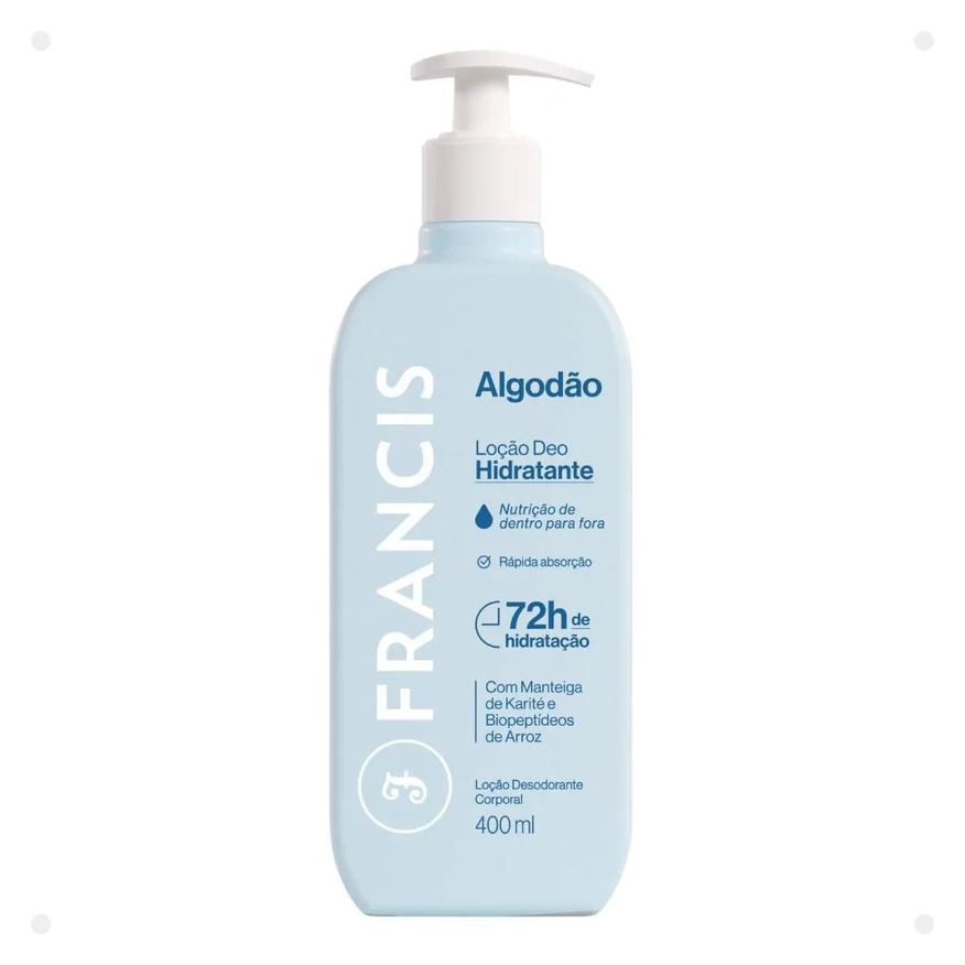 Francis Loção Deo Hidratante Algodão 400ml