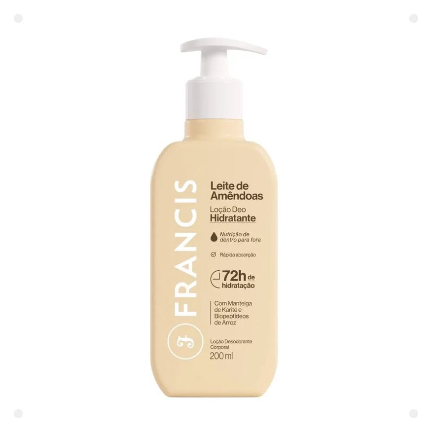 Francis Loção Deo Hidratante Leite de Amêndoas 200ml