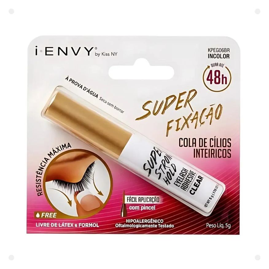 Kiss New York Cola para Cilios 48h Super Fixação Incolor 5g Kpeg060600br