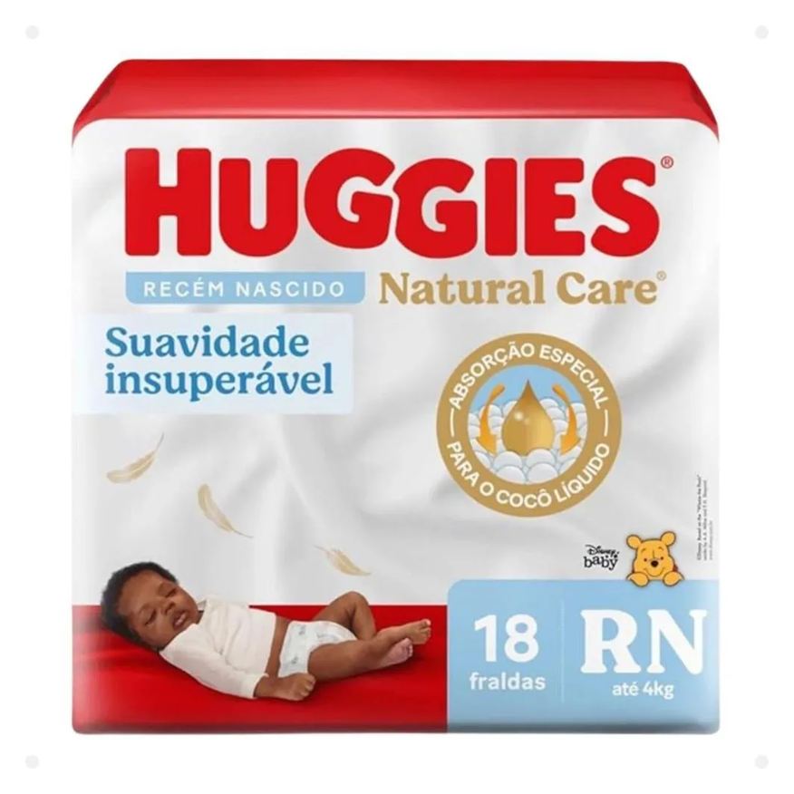 Huggies Fraldas Descartáveis Recém Nascido Rn 18un