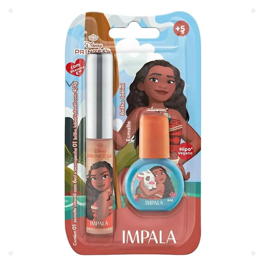 Impala Kit Moana:1 Esmalte e 1 Brilho Labial