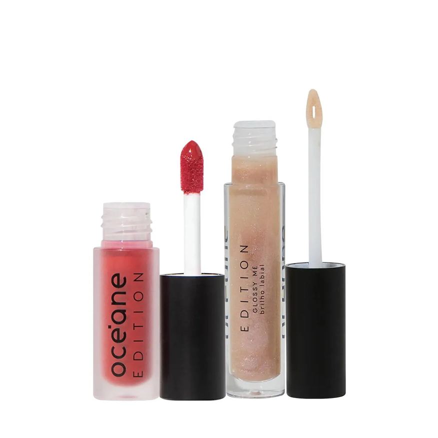 Océane Kit Edition Color My Lips Real Deal e Glossy Me Glazed (2 Produtos)