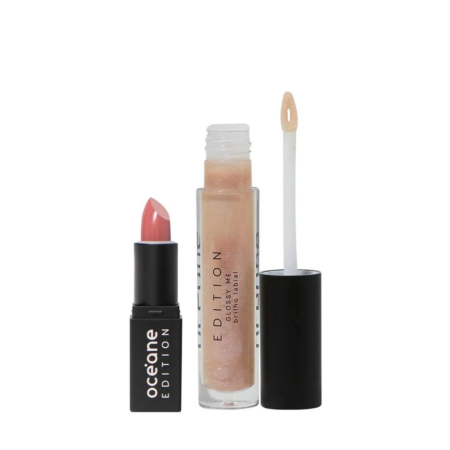 Océane Kit Edition Mini Lipstick Sienna Nude e Glossy Me Glazed (2 Produtos)