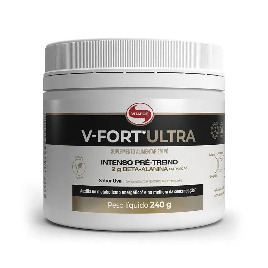 Vitafor V-fort Ultra - Pré Treino - 240g Uva