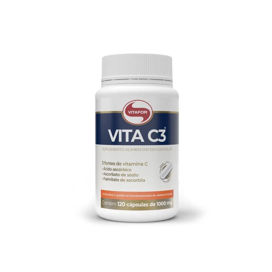 Vitafor Vitamina C3 1000mg 120 Cápsulas.