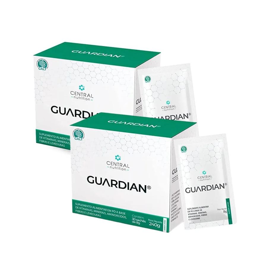 Central Nutrition Combo 2 Guardian Sabor Limão 30 sachês 8g