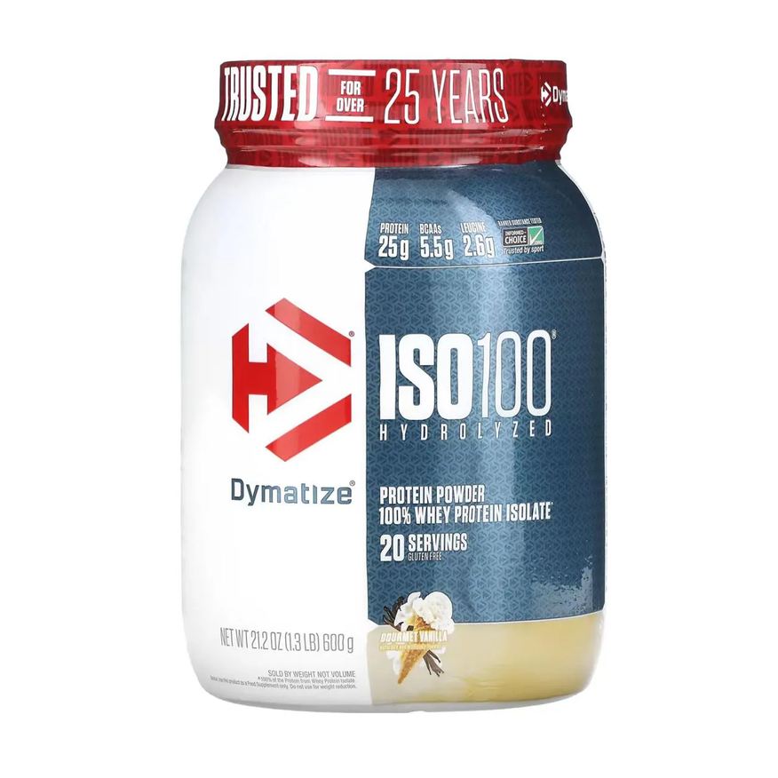 Dymatize Nutrition Iso 100 Hidrolisado Sabor Baunilha 600g (1,3lbs)