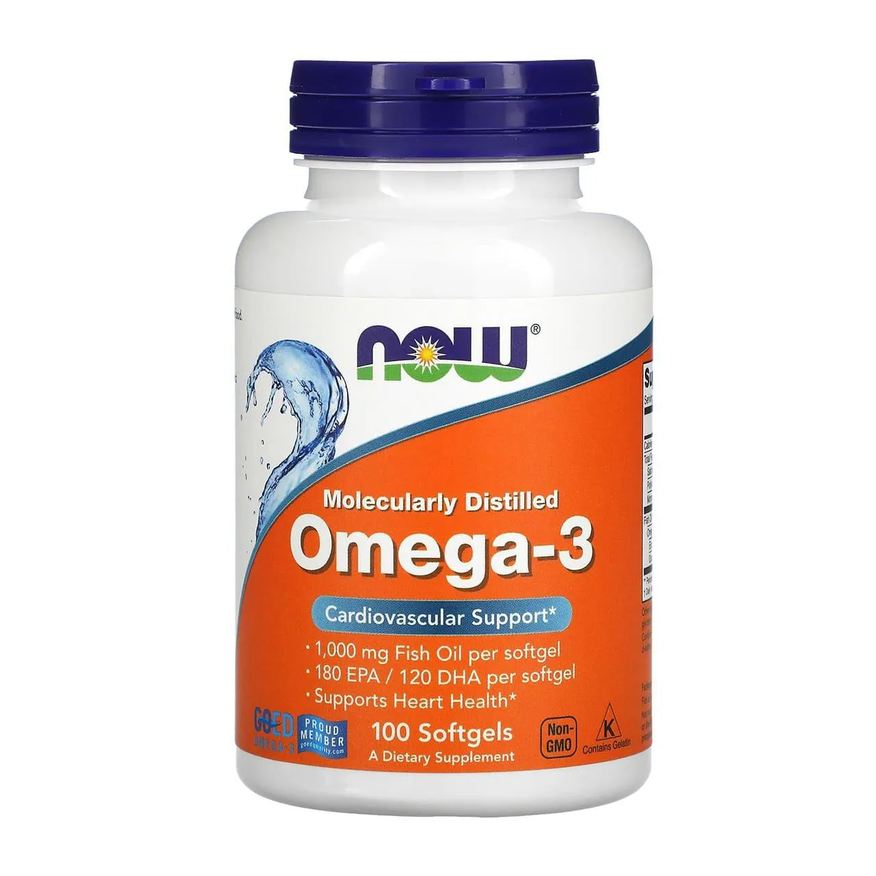 Now Foods Omega-3 1000mg 100 Softgels