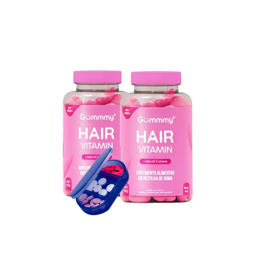 Gummy Kit 2 Gummmy Hair Vitamin (60 Gomas) - Tutti Frutti