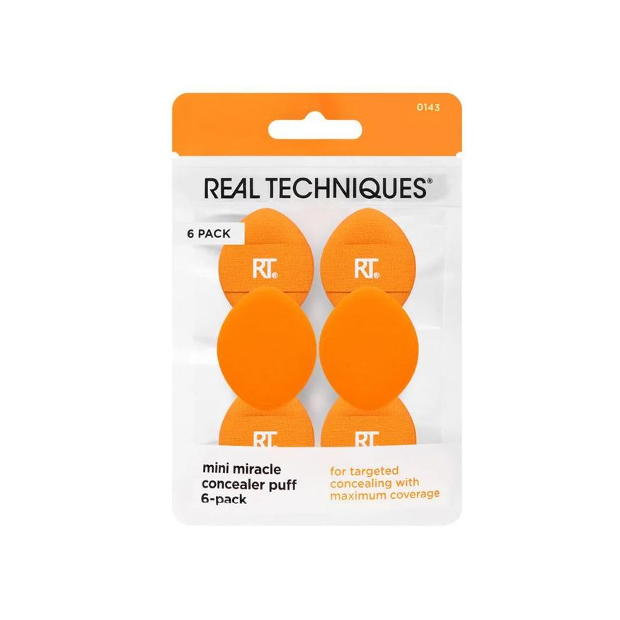 Real Techniques Kit com 6 Mini Esponjas para Corretivo 5g
