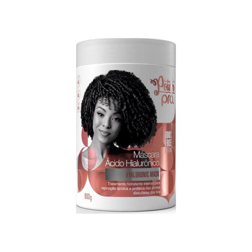 Beauty Color BEAUTYCOLOR MáSCARA COM ÁCIDO HIALURôNICO HIDRA LIPO PROTEICA PARA ONDAS CACHOS E CRESPOS SOUL POWER PRO 800g