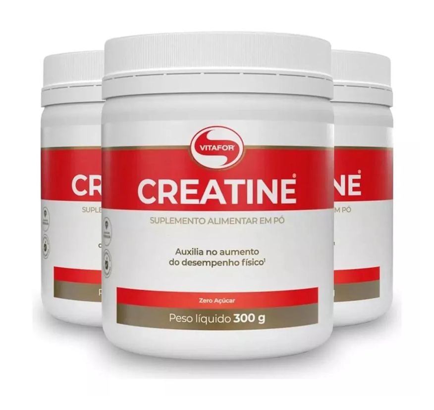 Vitafor Kit 3 Creatina Monohidratada Creatine em Pó