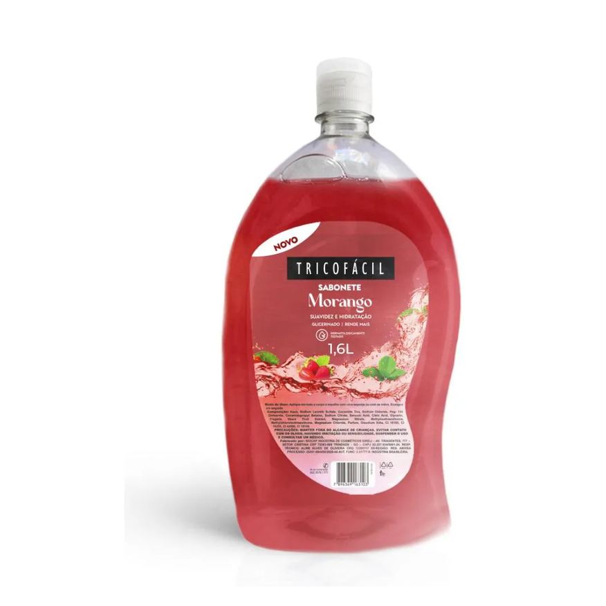 Tricofácil Sabonete Líquido Morango 1,6 Litros