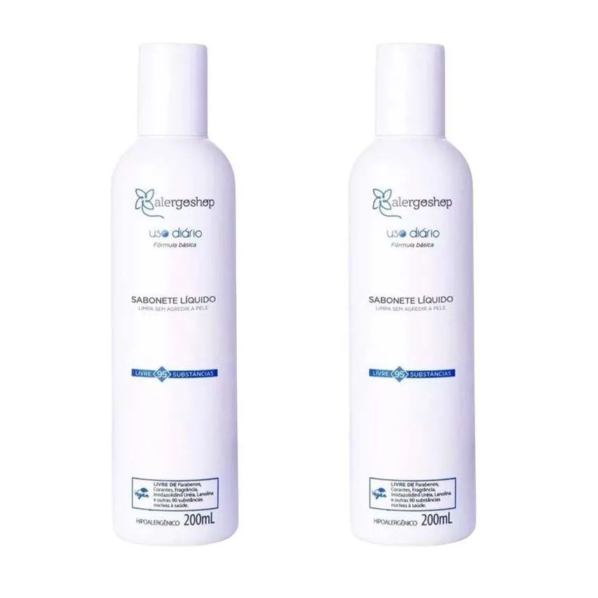 Alergoshop Kit 2 Sabonete Líquido Hipoalergênico 200ml