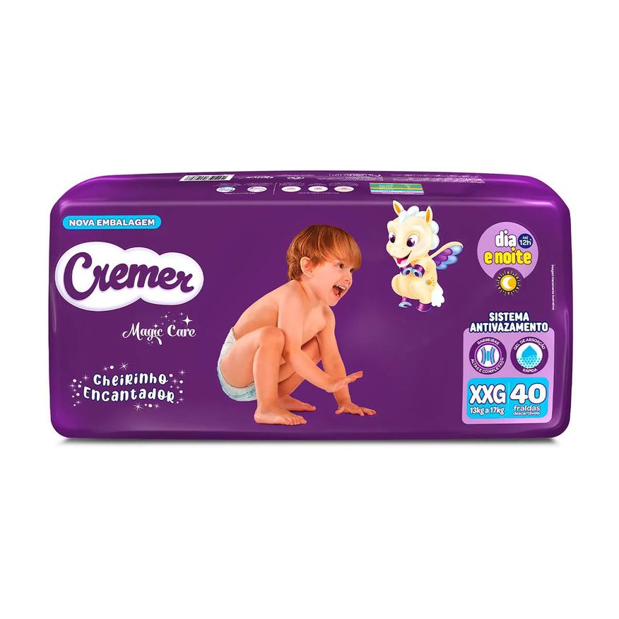 Cremer Fralda Magic Care Hiper XXG 40 unidades