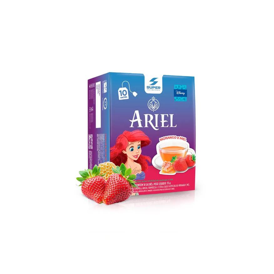Desincha Desinchá Disney Ariel - Morango e Mel (10 Sachês)