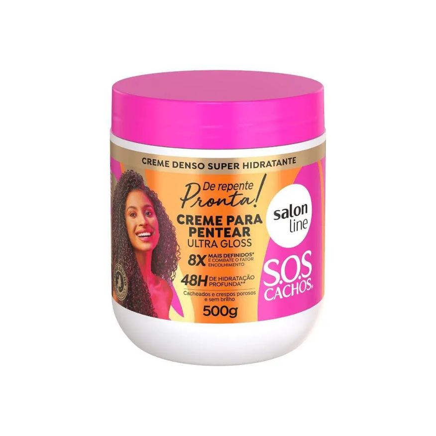 Salon Line Creme para Pentear Sos Cachos de Repente Pronta 500g