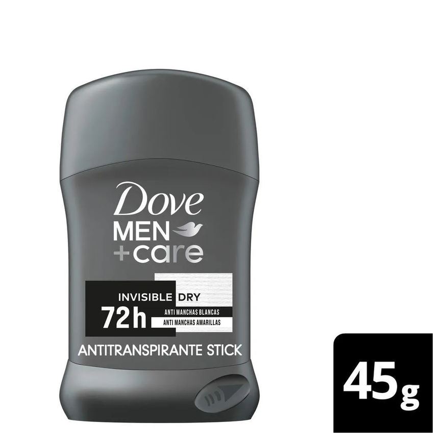 Dove Desodorante Antitranspirante Stick Men+care Invisible Dry 45g