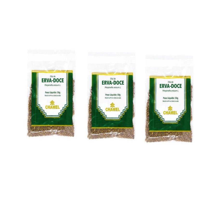 Chamel Kit 03 Pacote de Chá de Erva Doce 50g