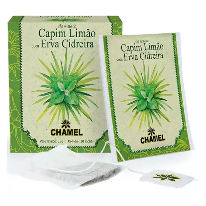 Chamel Chá Misto de Capim Limão e Erva Cidreira C/10 Sachês