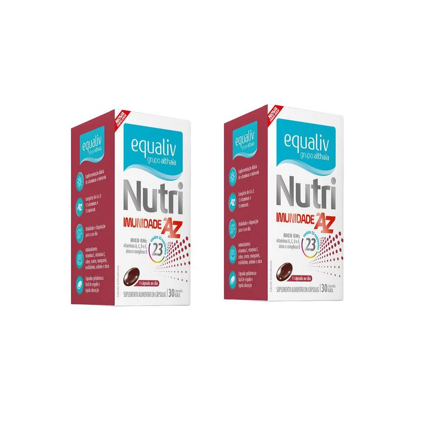 Equaliv Kit 02 Suplemento Nutri Imunidade A-z 30 Cápsulas