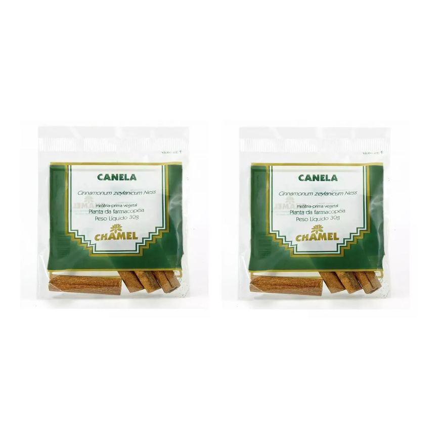 Chamel Kit 02 Pacote Canela Rama para Infusão de Chá 30g