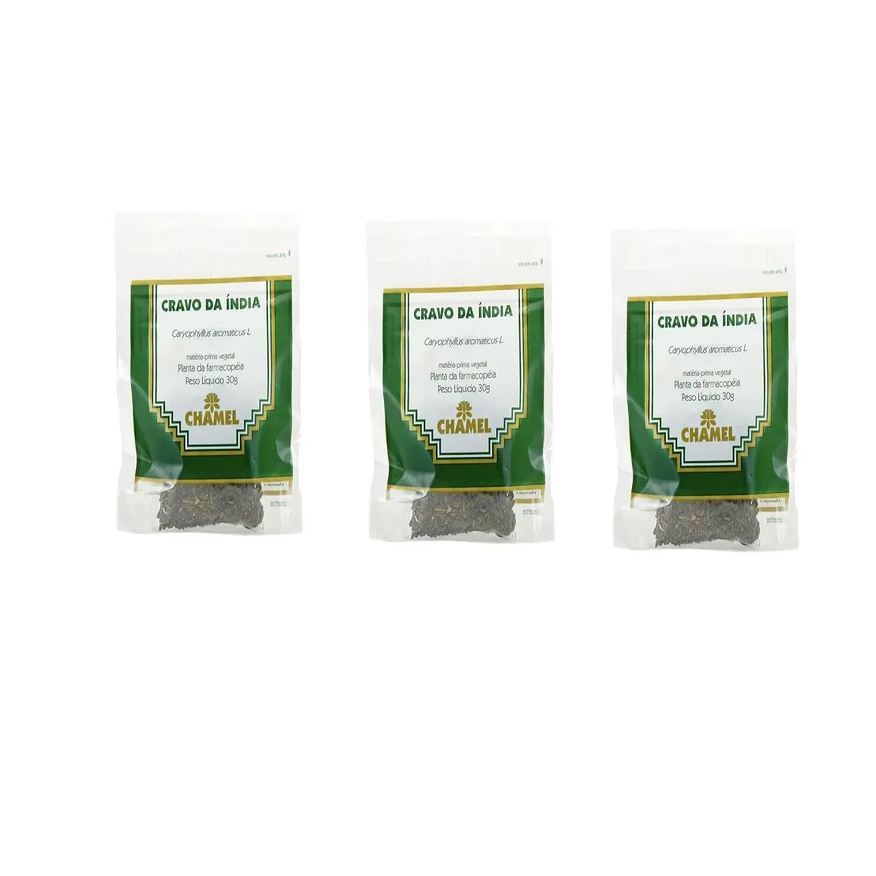 Chamel Kit 03 Pacote de Cravo da India para Chá 30g