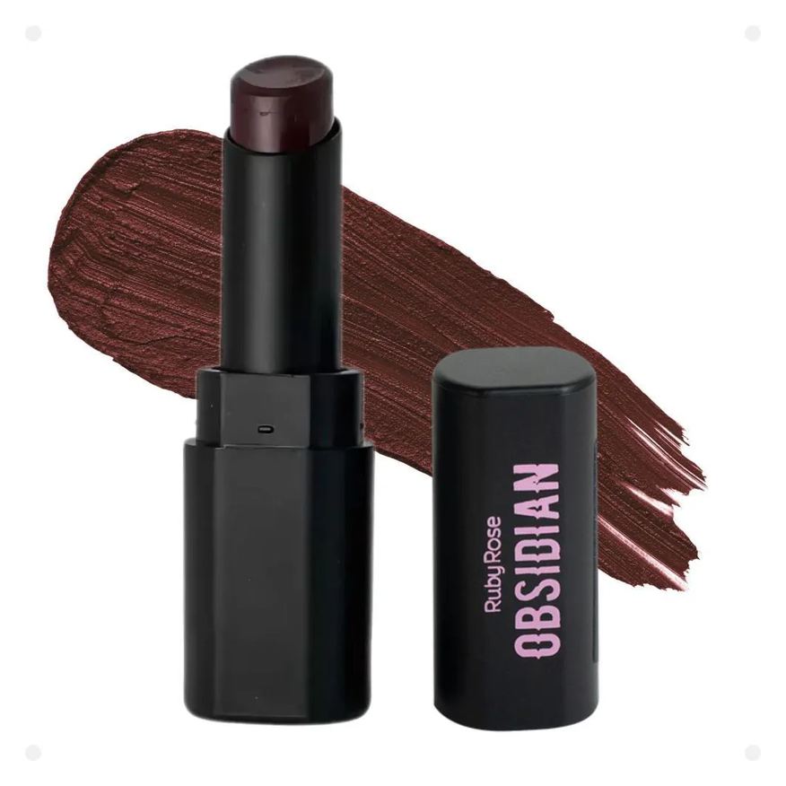 Ruby Rose Batom Lipstick Obsidian Cream Satin Ocs01 Hb-7000-1