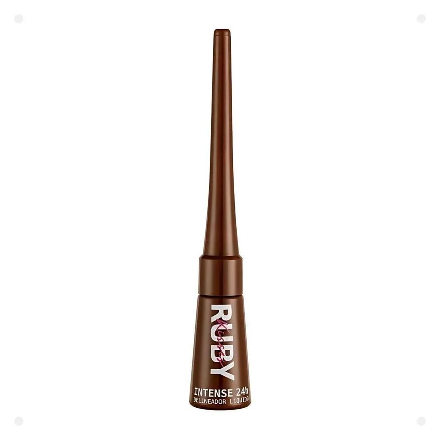 Kiss New York Delineador Líquido Ruby Kisses Intense 24h Marrom Rbll02br