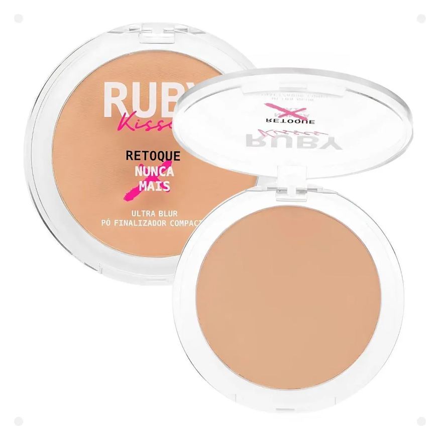 Kiss New York Pó Finalizador Compacto Ruby Kisses Ultra Blur Retoque Nunca Mais Fair Ruc01b