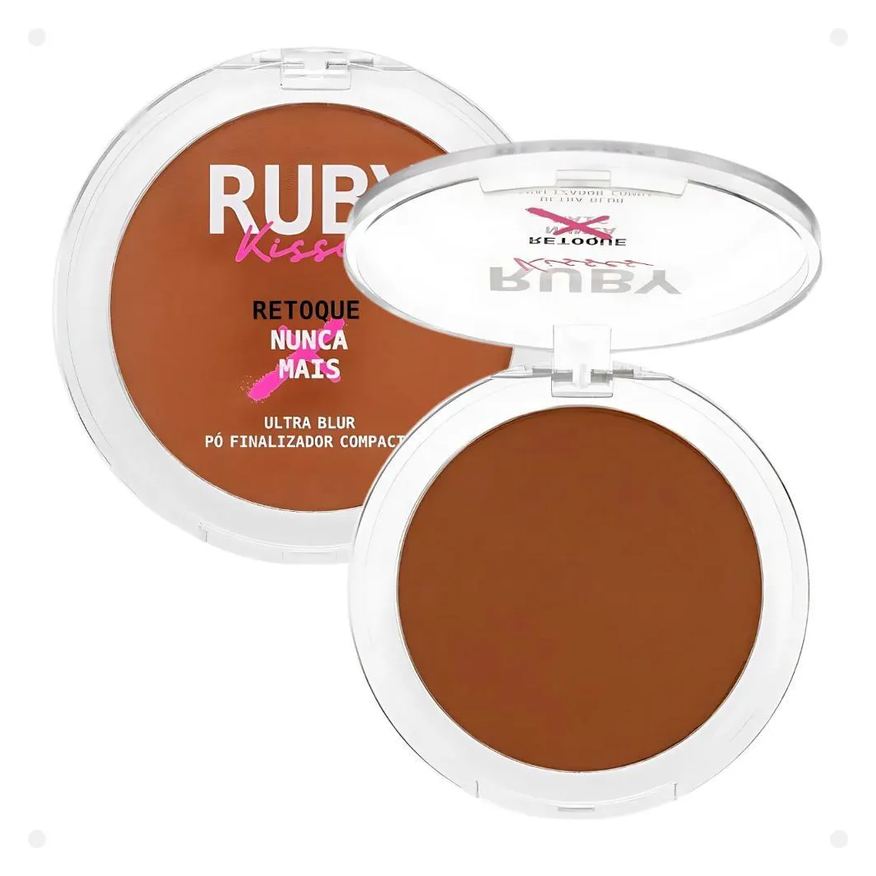 Kiss New York Pó Finalizador Compacto Ruby Kisses Ultra Blur Retoque Nunca Mais Deep Ruc04b