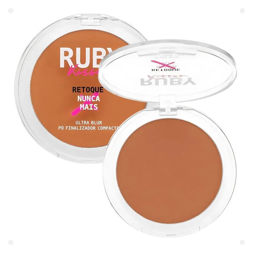 Kiss New York Pó Finalizador Compacto Ruby Kisses Ultra Blur Retoque Nunca Mais Tan Ruc03b