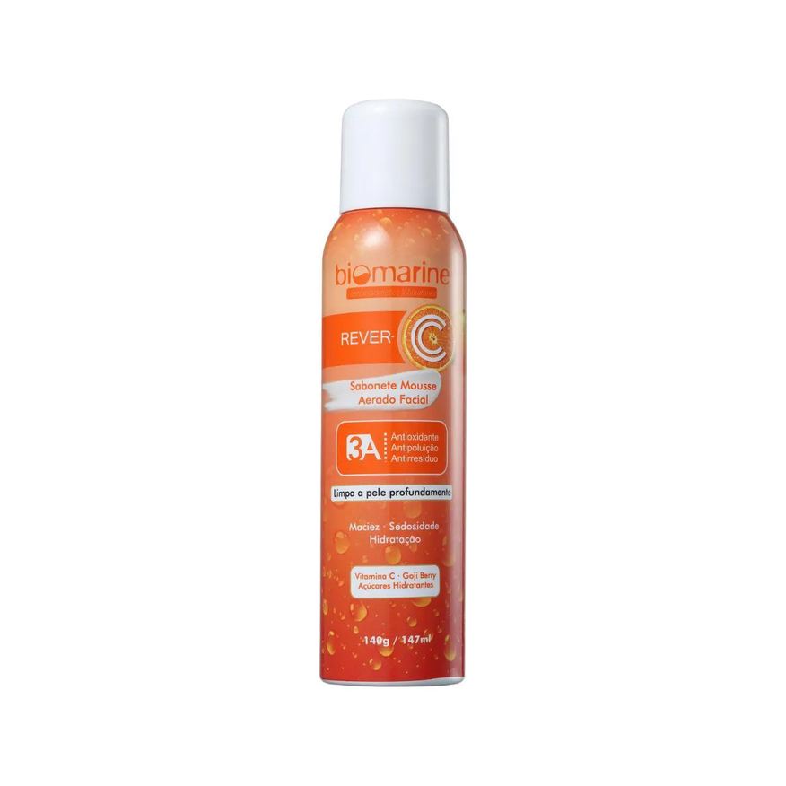 Biomarine Sabonete Mousse de Limpeza Facial Rever C 147ml