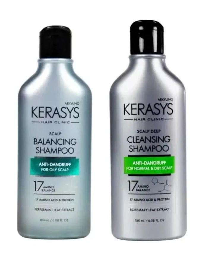 Kerasys Kit Duo (balancing Shampoo 180ml + Cleansing Shampoo 180ml)