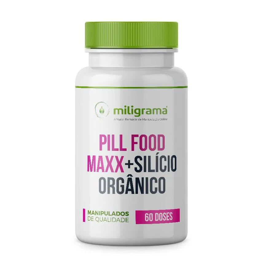 Miligrama Pill Food Maxx Turbinado com Silicio Orgânico 60 Doses